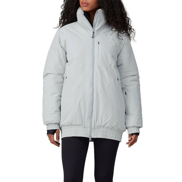 LNDR Velocity Ski Jacket Zip Up Puffer Light Gray S - Picture 1 of 11